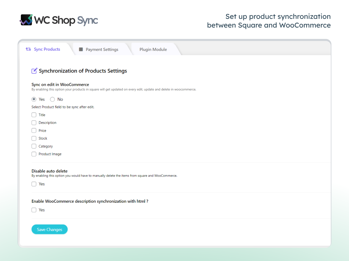 Set up product synchronization between Square and WooCommerce