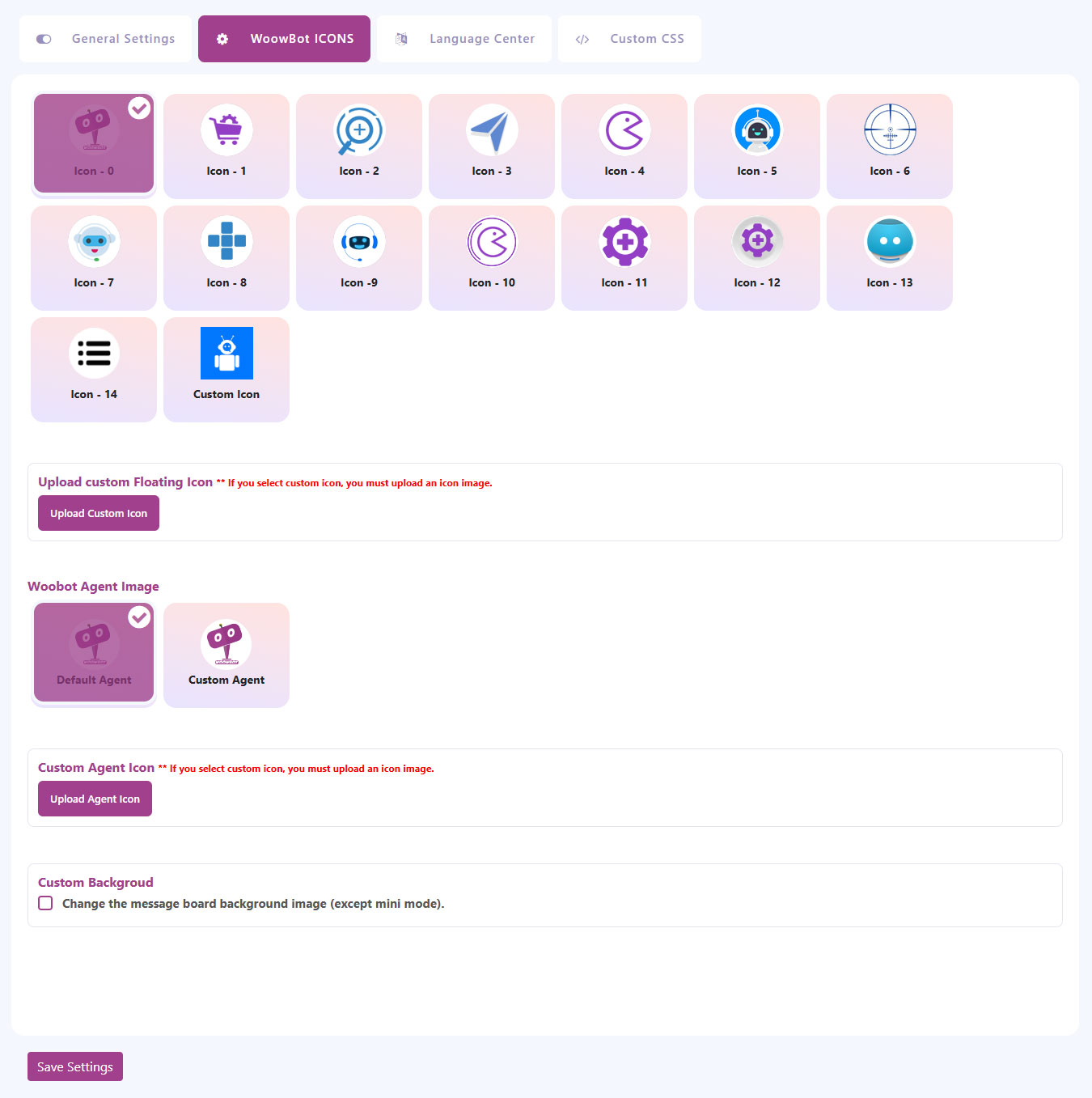 ChatBot for Woocommerce backend
