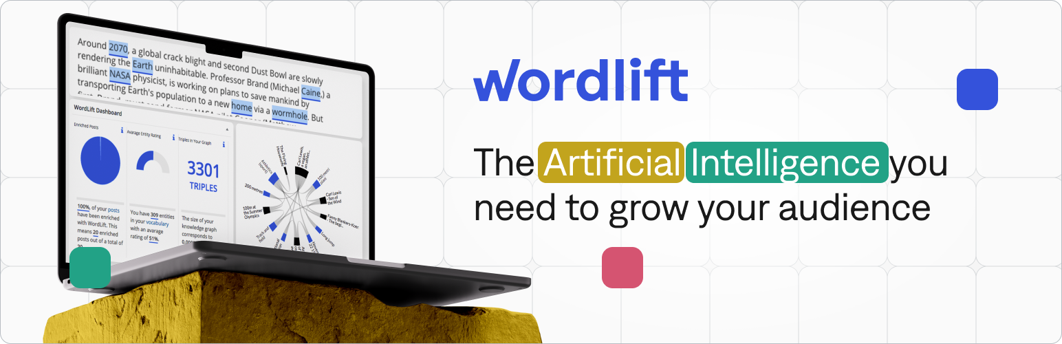 WordPress 外掛 WordLift – AI powered SEO – Schema 的封面圖片。