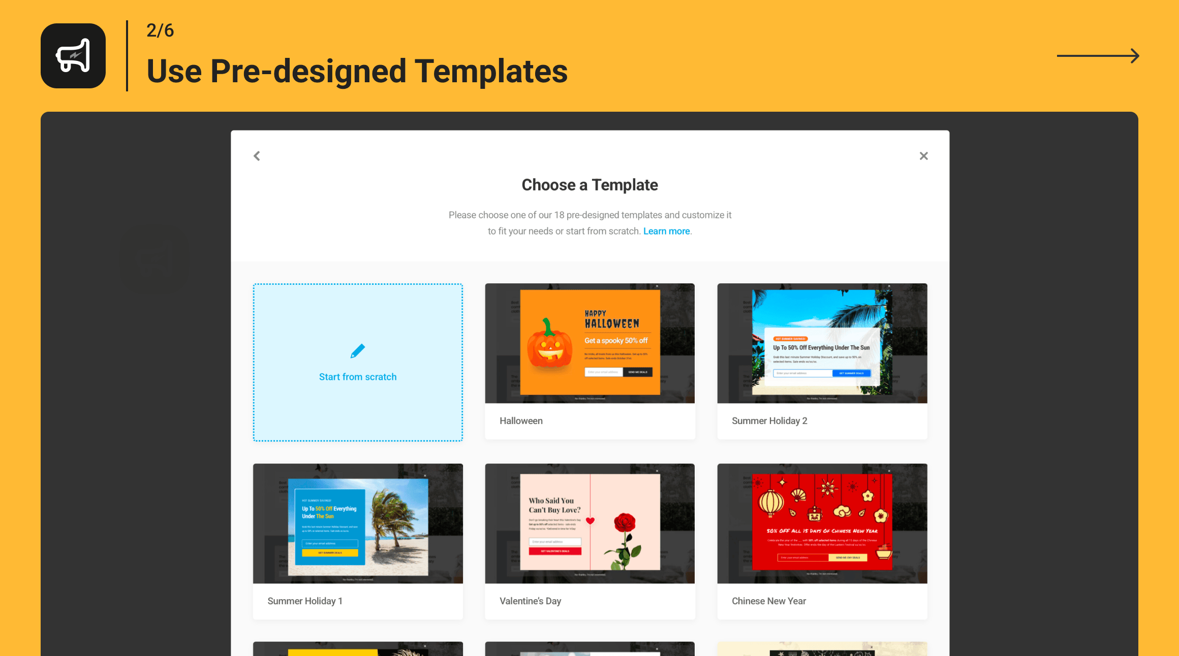 Use Pre-designed Templates