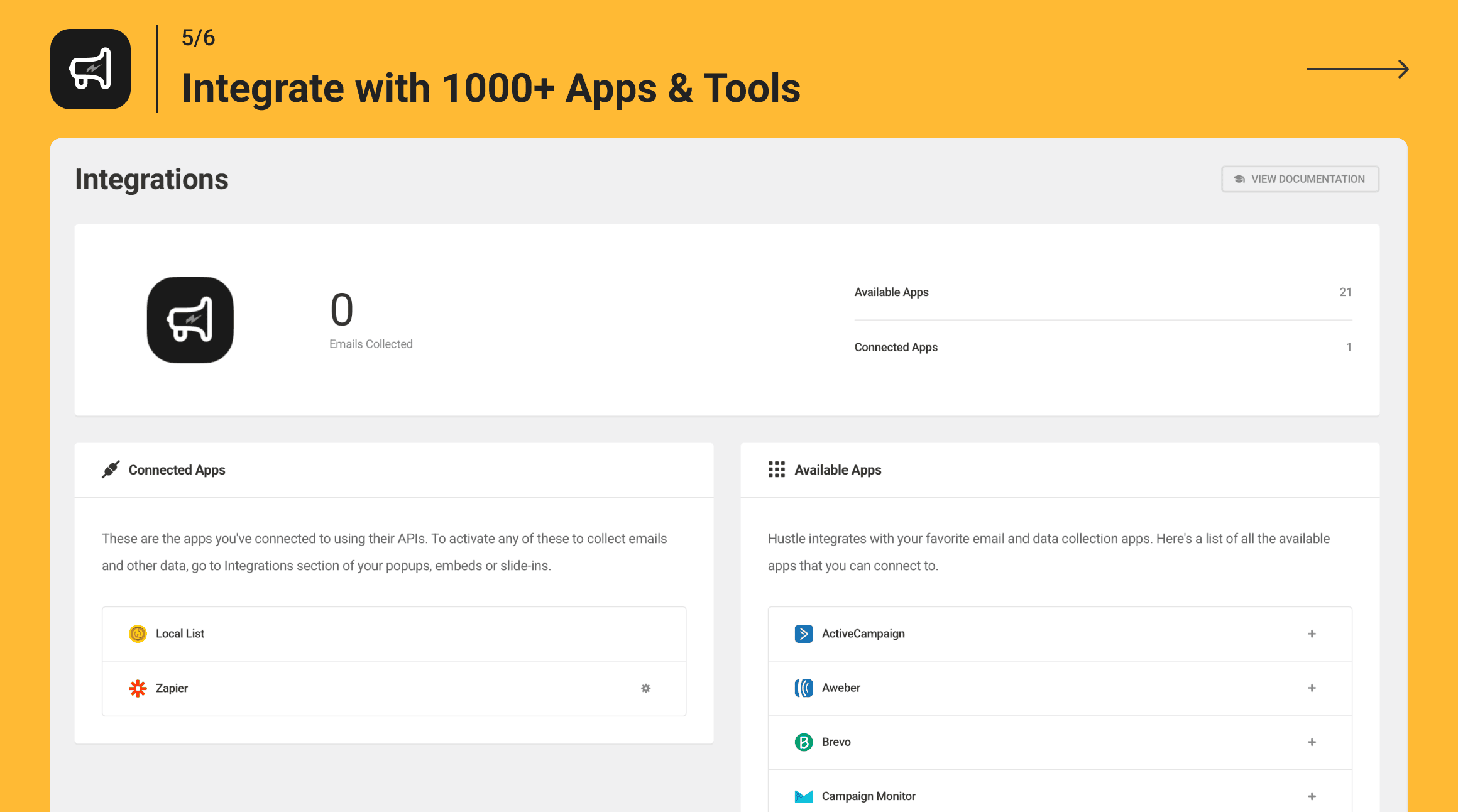 Integrate with 1000+ Apps & Tools