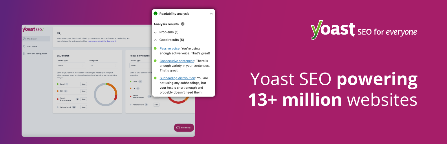 Yoast SEO – Advanced SEO with real-time guidance and built-in AI