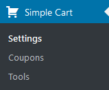 WordPress Simple Shopping Cart