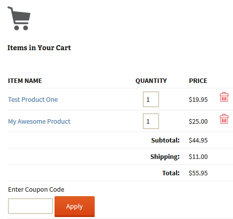 WordPress Simple Shopping Cart – WordPress plugin