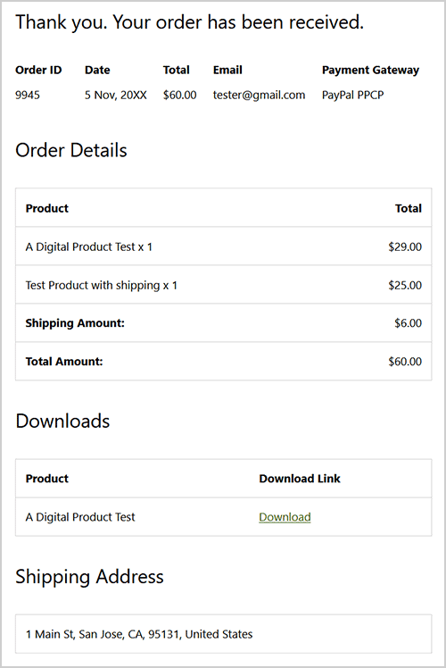 Simple Shopping Cart