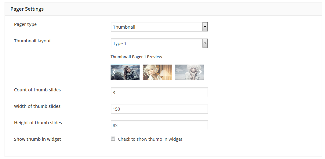 Backend Thumbnail Pager Setting Tab