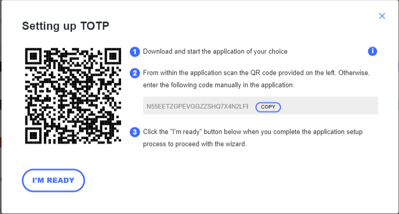 The wizards make setting up 2FA very easy, so even non technical users can setup 2FA without requiring help.