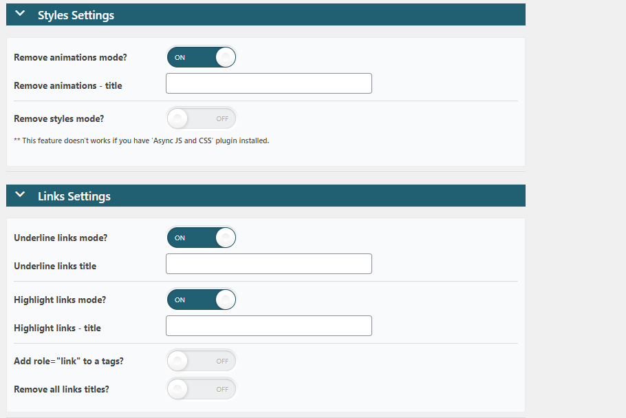 <p>WP Accessibility Helper - admin area</p>