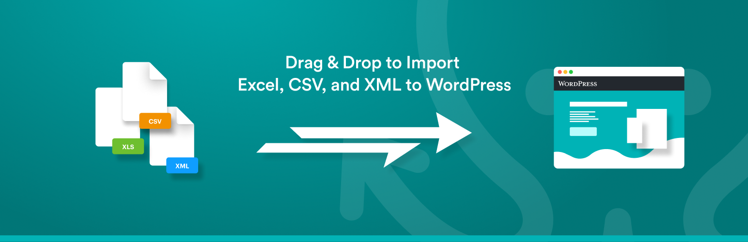 Product image for Import any XML or CSV File to WordPress.