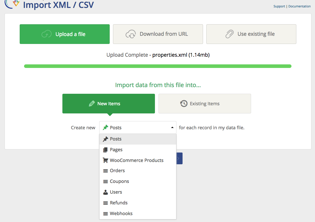 Import any XML or CSV File to WordPress