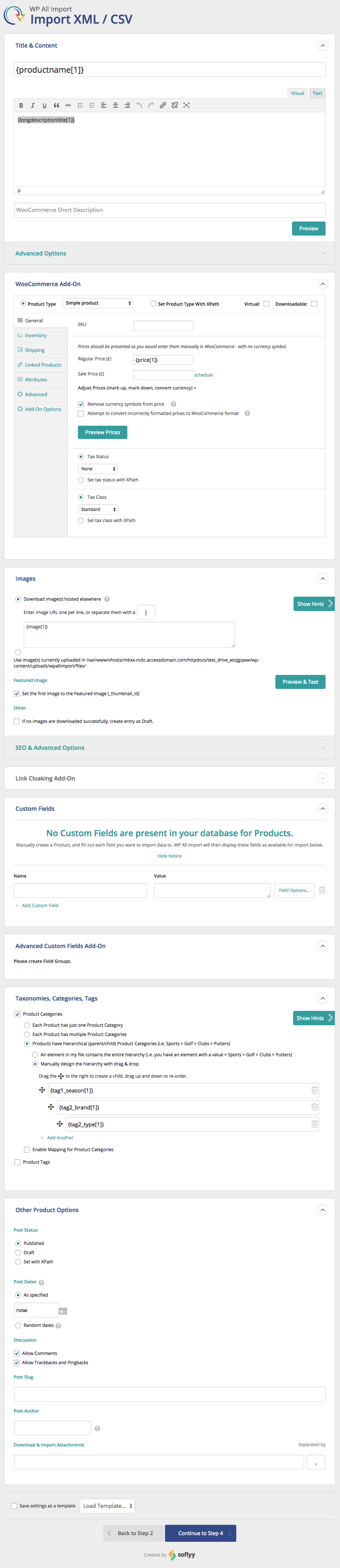 Choose where to import your data.