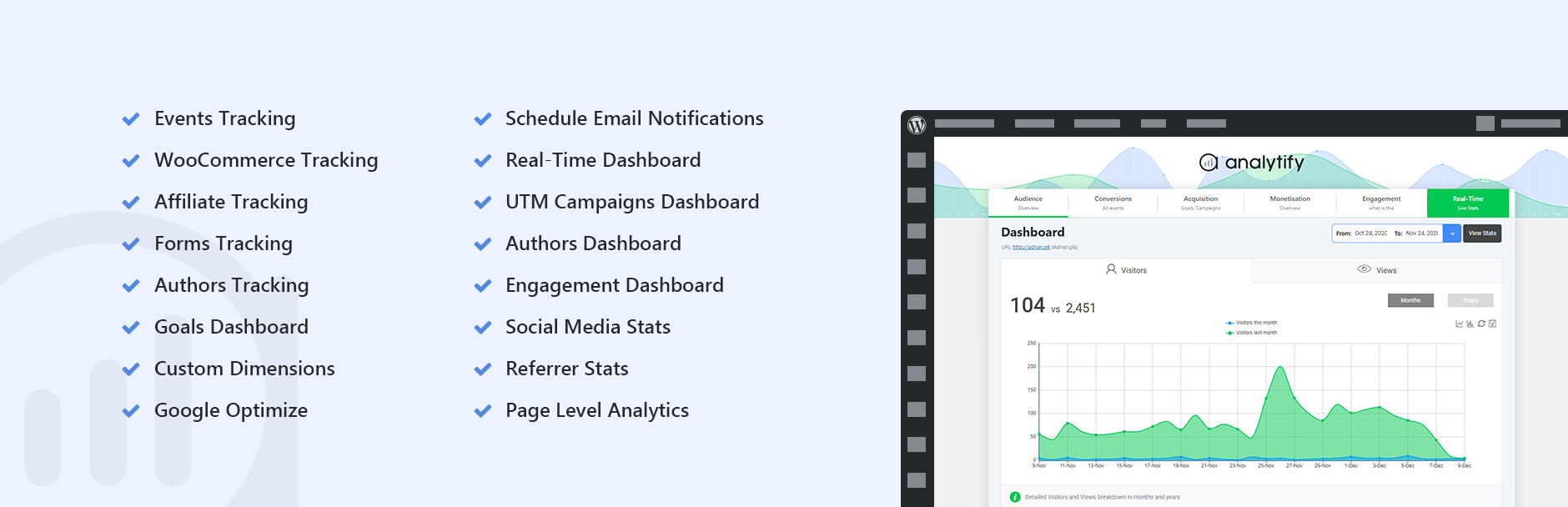 Analytify — Google Analytics Dashboard For WordPress (GA4 analytics made easy)