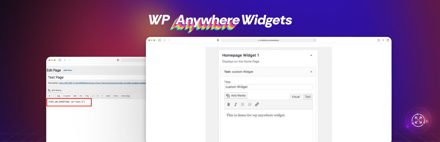 WordPress 外掛 WP Anywhere Widgets 的封面圖片。