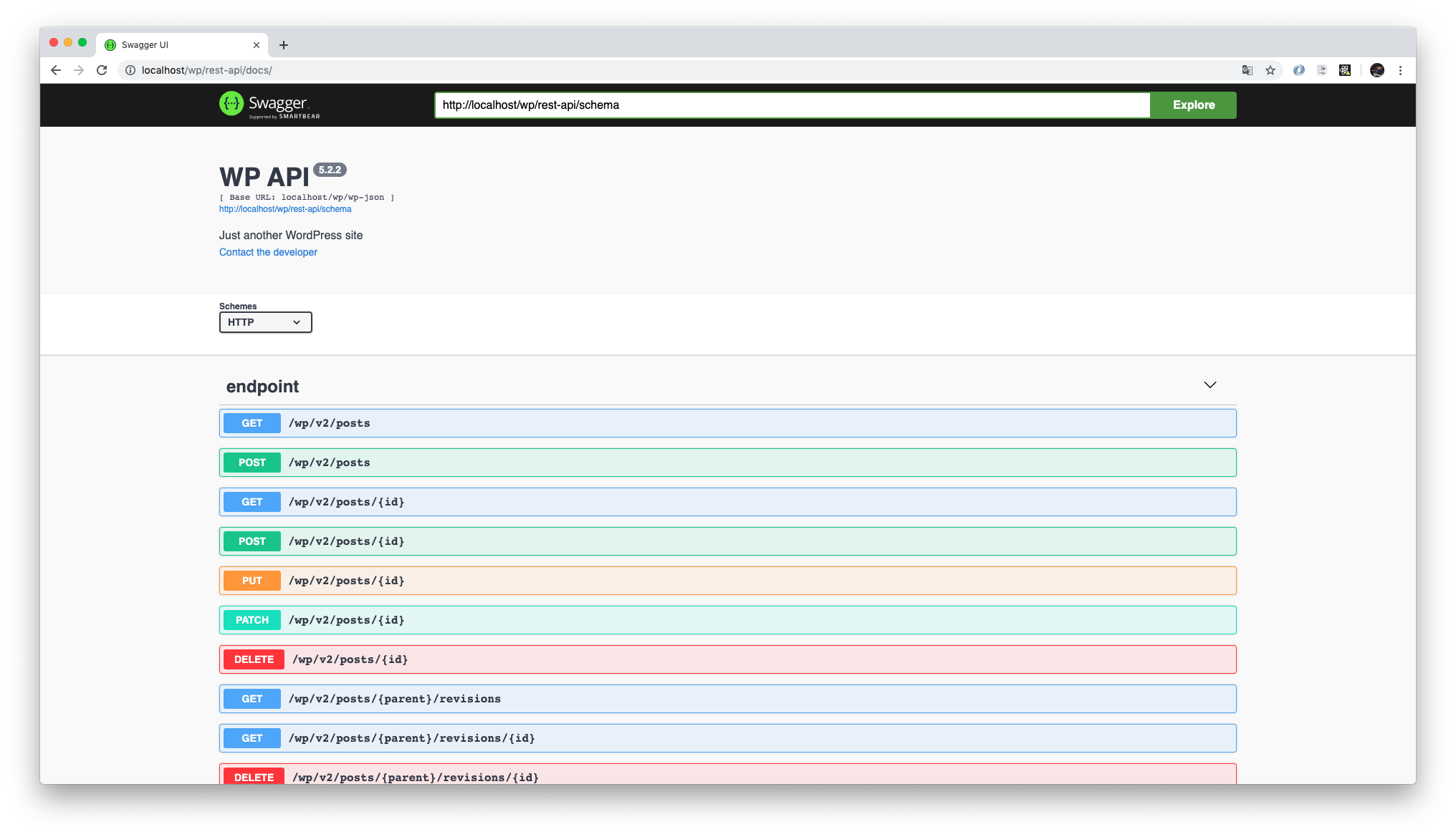 WP API SwaggerUI