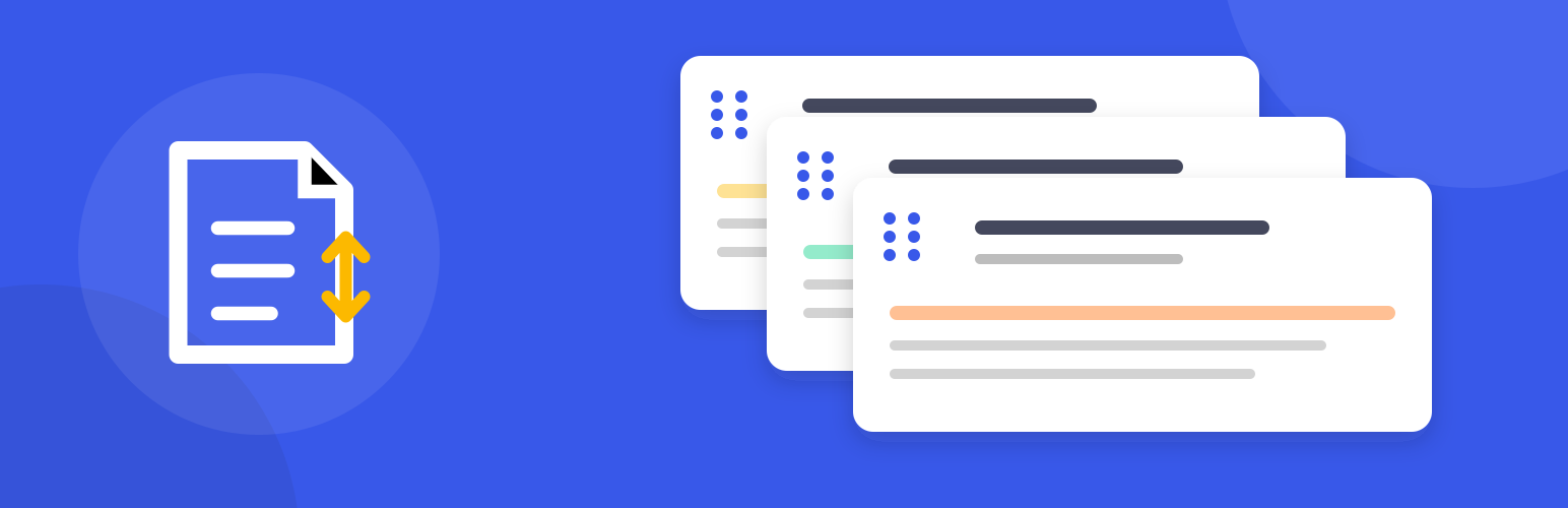 WP Article Order preview