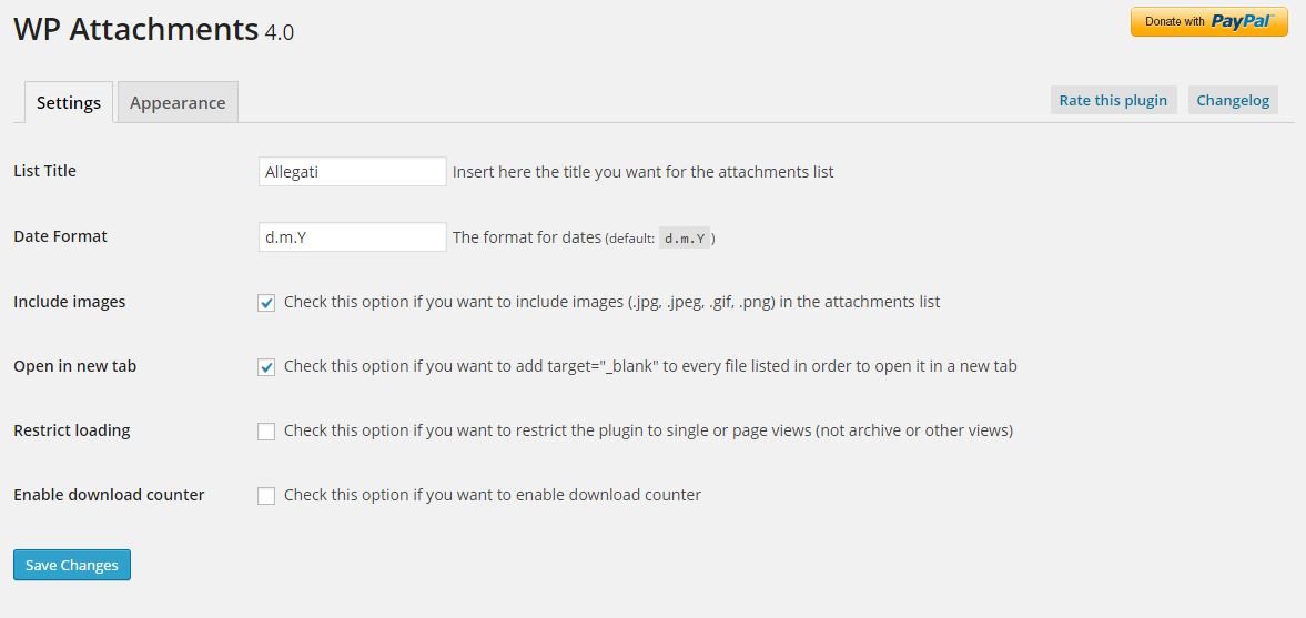 Simple and intuitive options