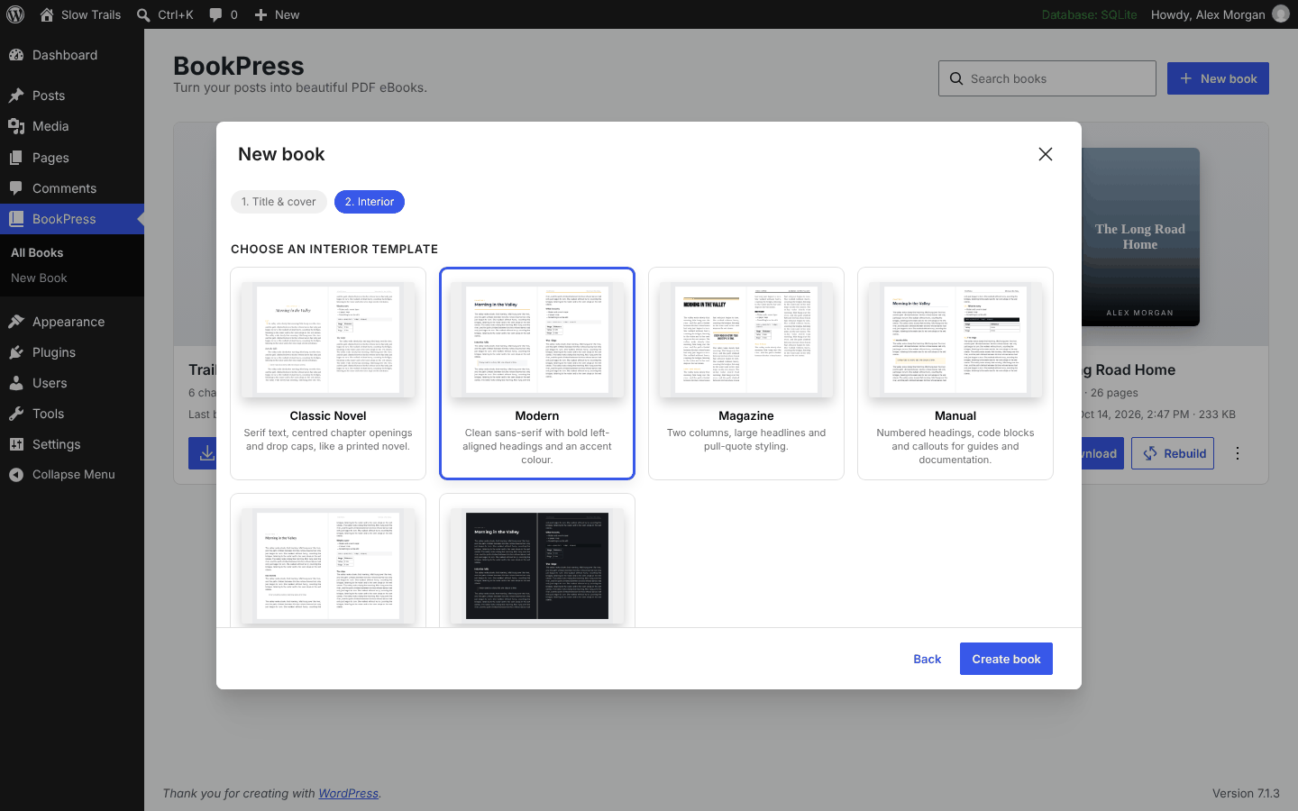 Pick an interior template.