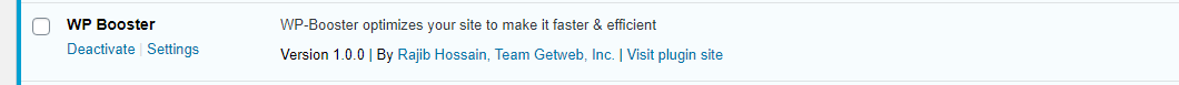 WP Booster - Screenshot 1