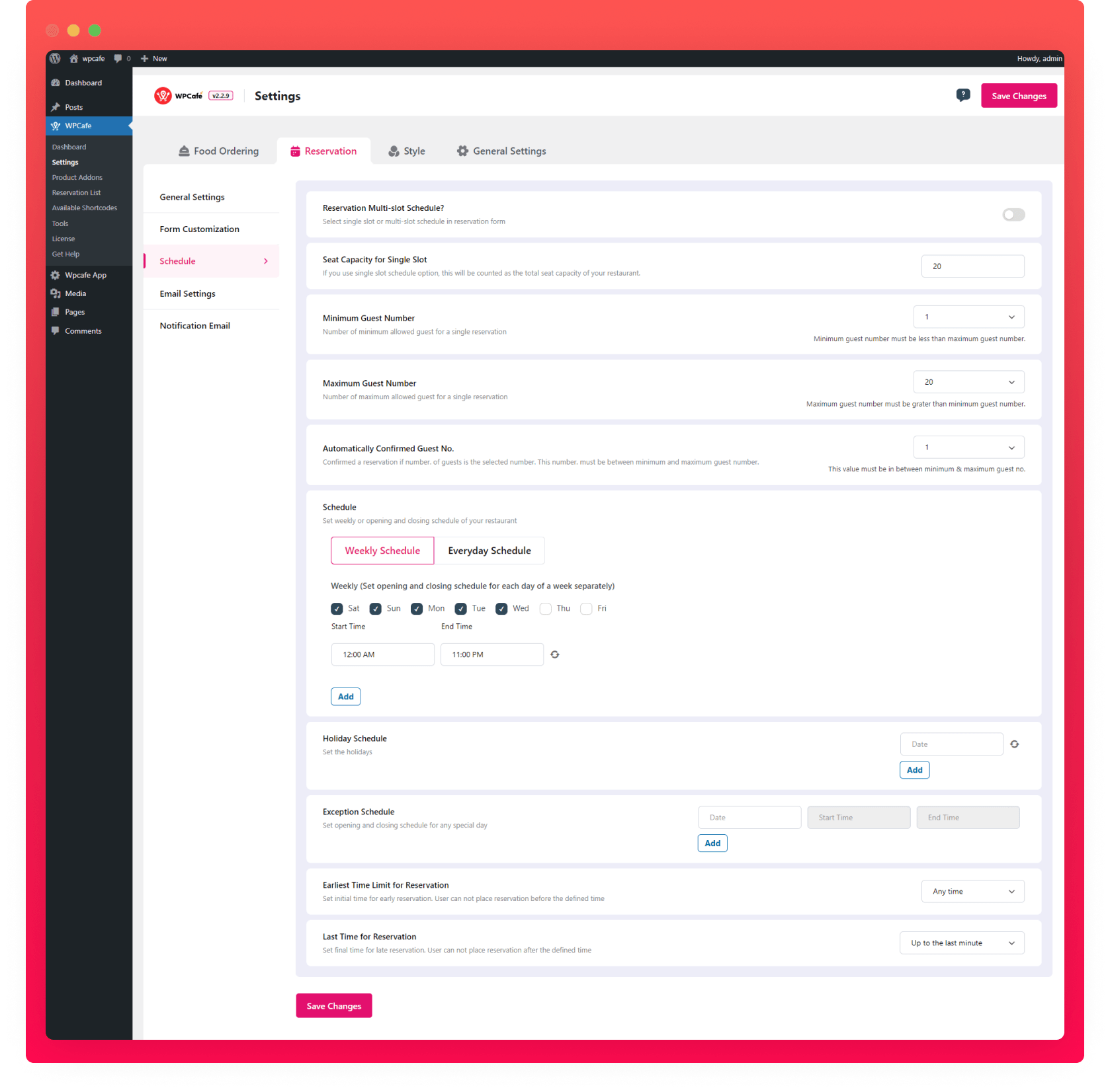 Flexible Single and Multi Slot Reservation