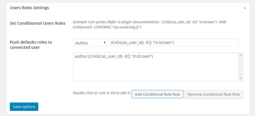 You can set wordpress role to user according to CAS attributes values.