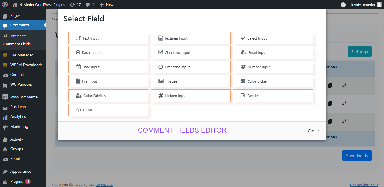 Comments Extra Fields For Post,Pages and CPT