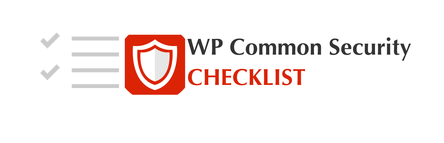 WP Common security Checklist