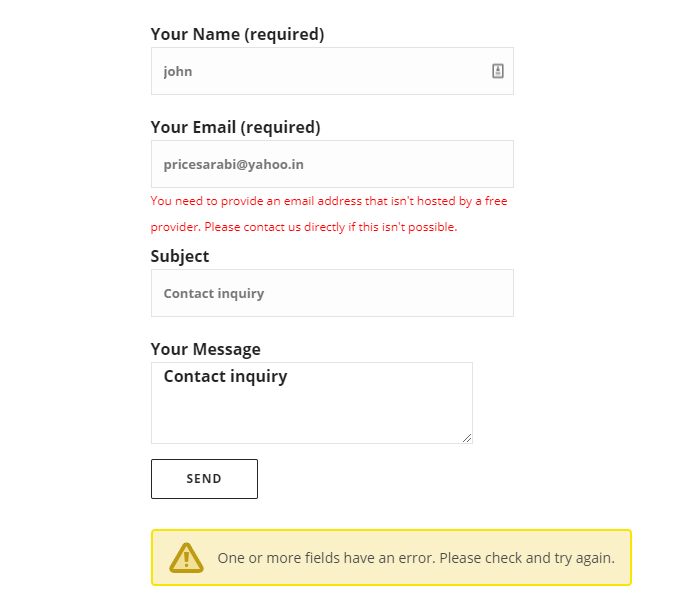 Restrict spam user to submit the form