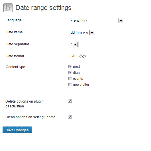 settings