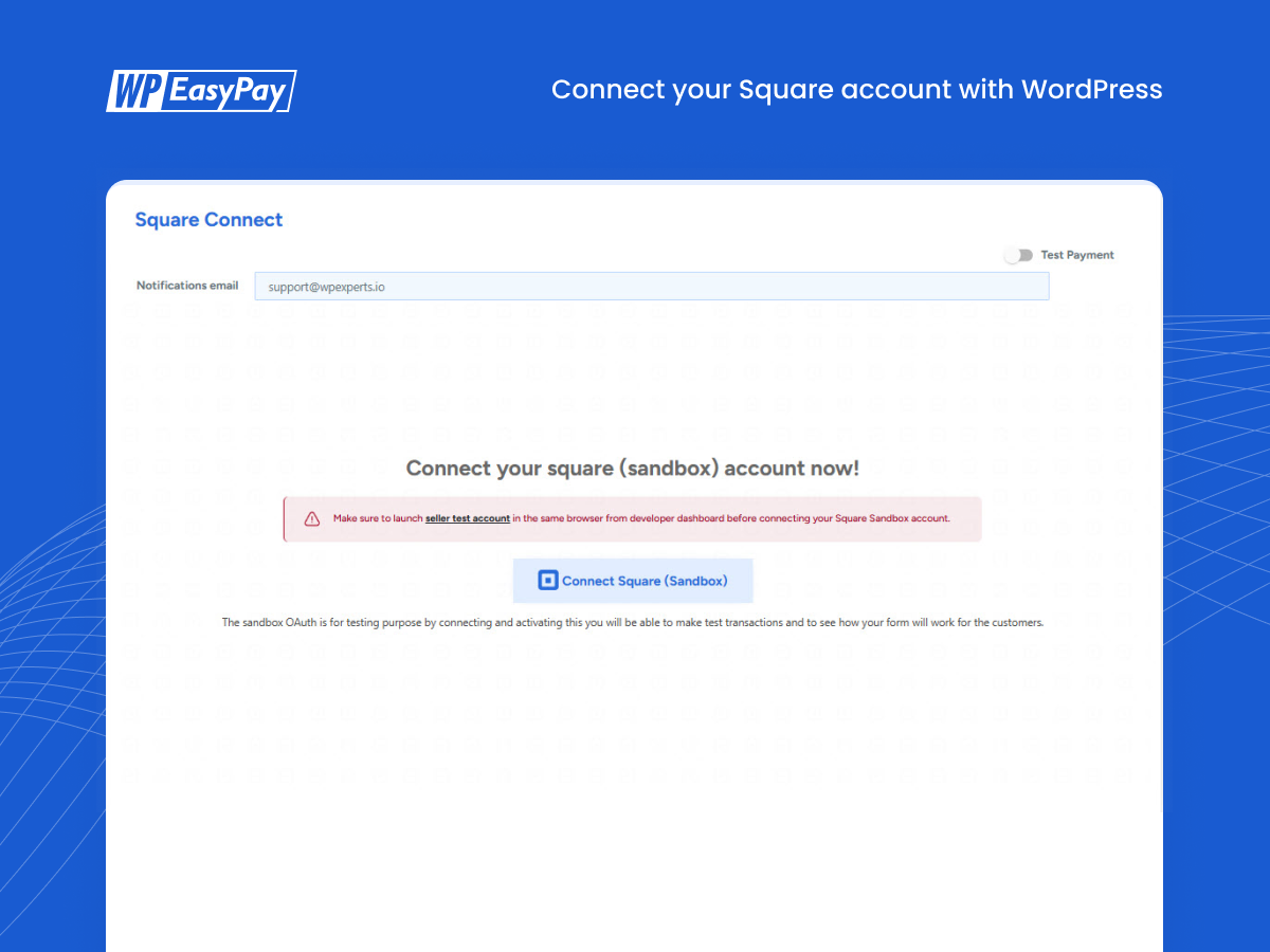 WP Easy Pay – Payment and Donation form Builder for Square