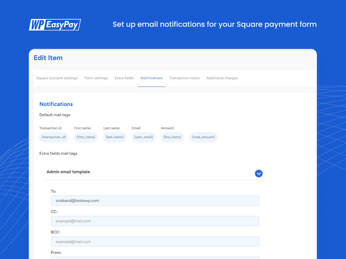 WP Easy Pay – Payment and Donation form Builder for Square