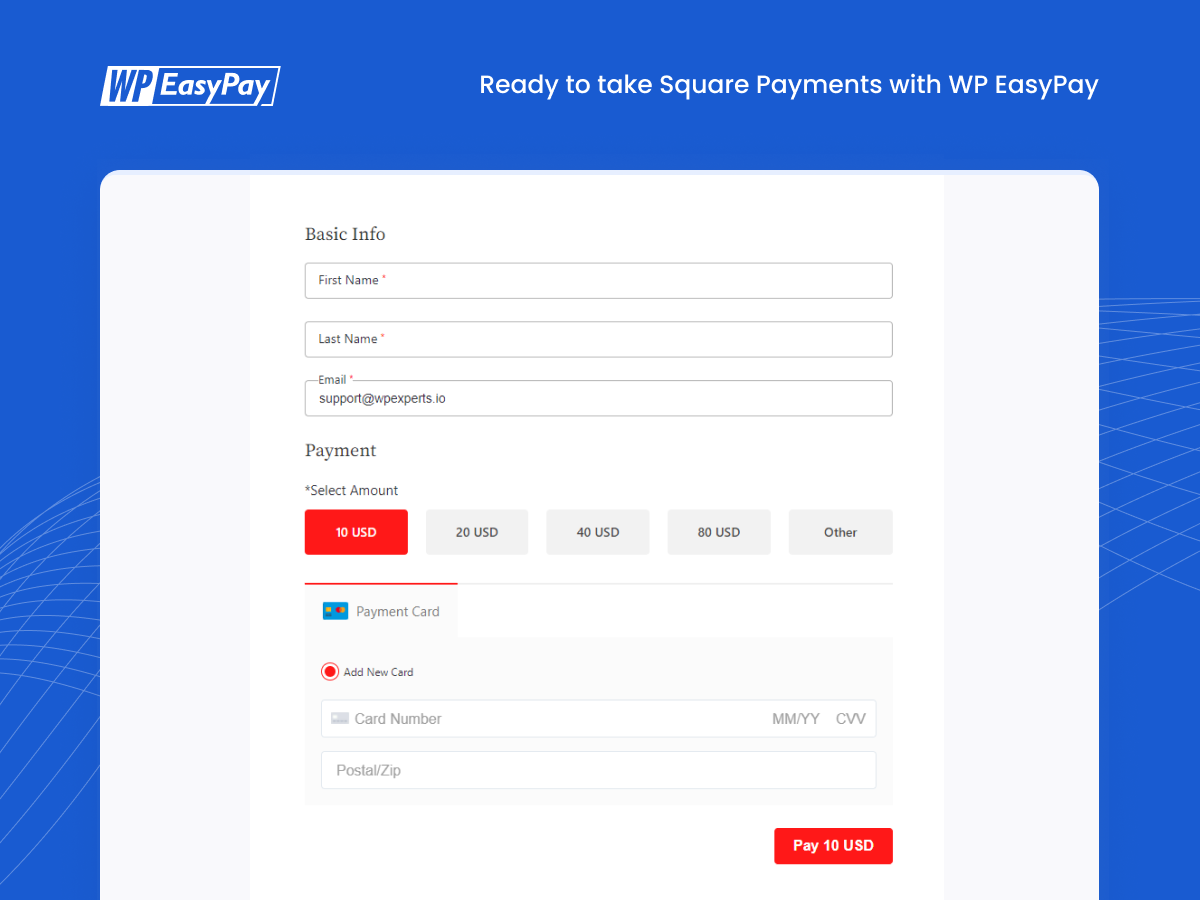 WP EasyPay – Square for WordPress