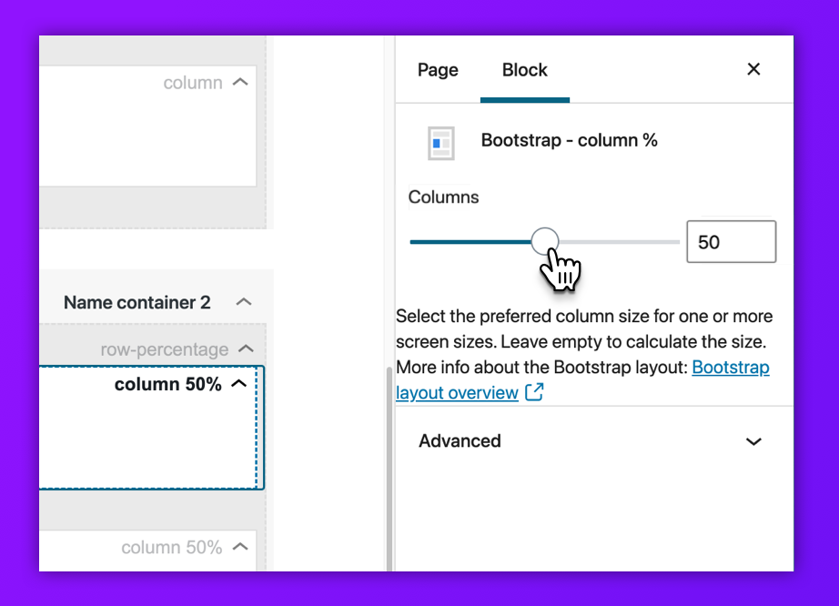 fluid rows + columns