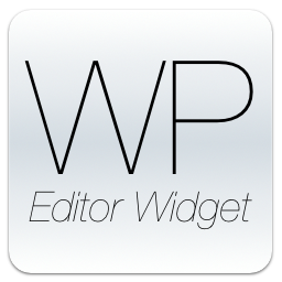 WP Editor Widget Icon