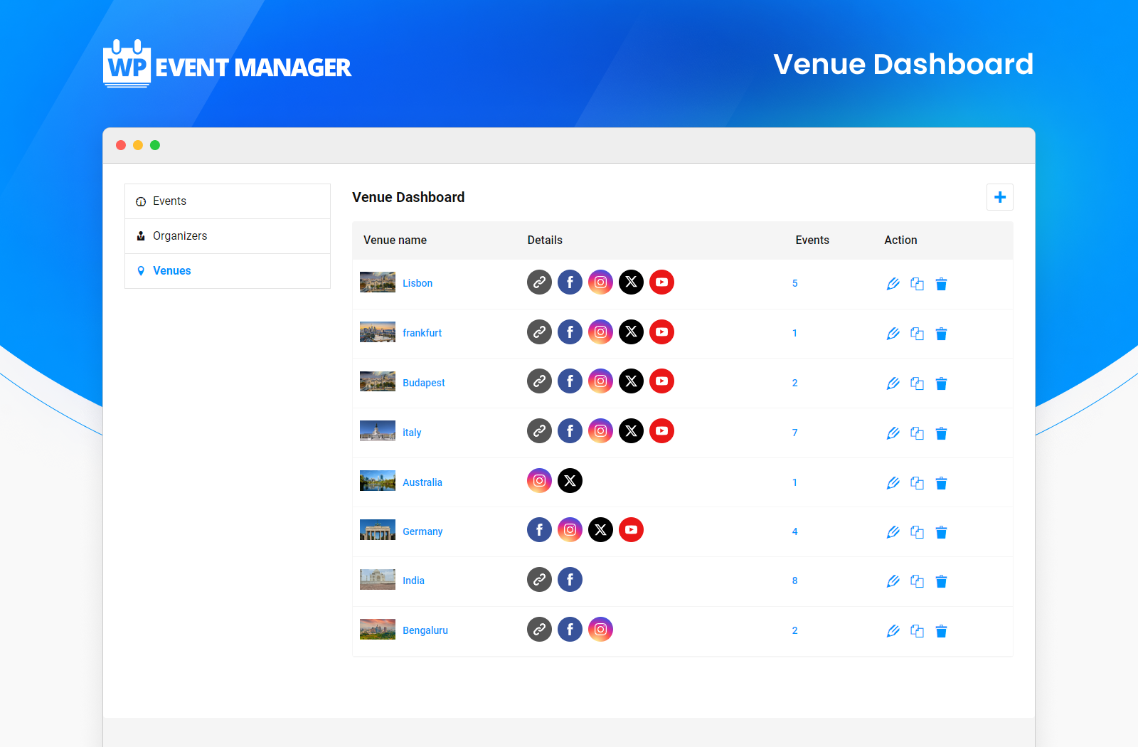 <p>Venue Dashboard - Frontend</p>