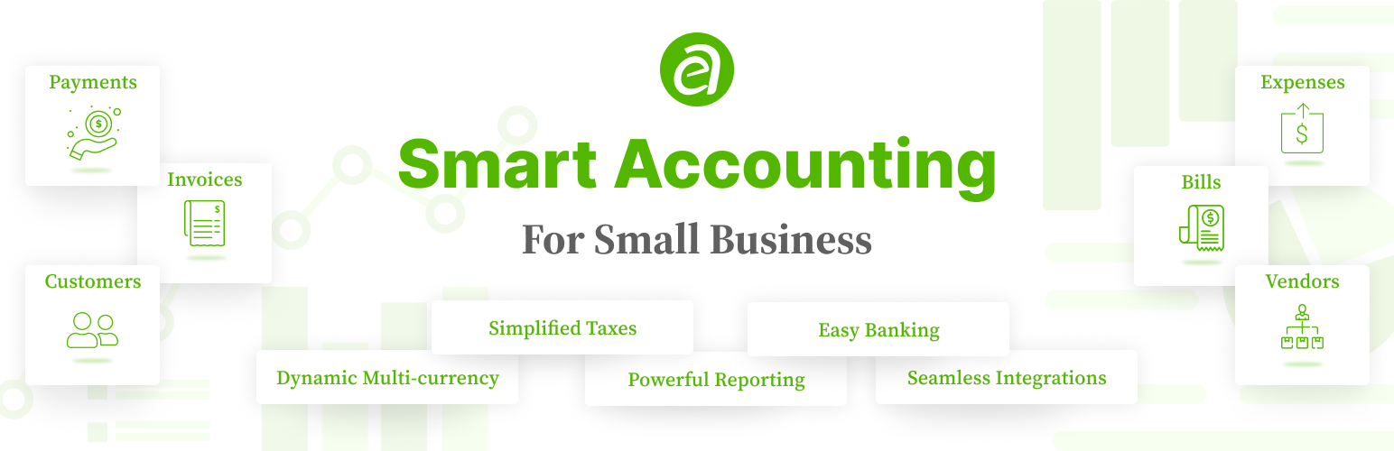 WordPress 外掛 Ever Accounting – WordPress Accounting and Invoice Plugin 的封面圖片。