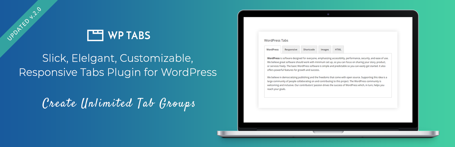Product image for WP Tabs – Responsive Tabs Plugin for WordPress.