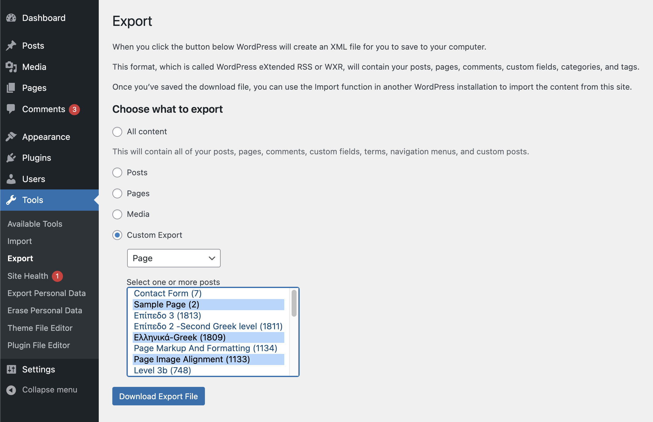 Custom Post Exporter