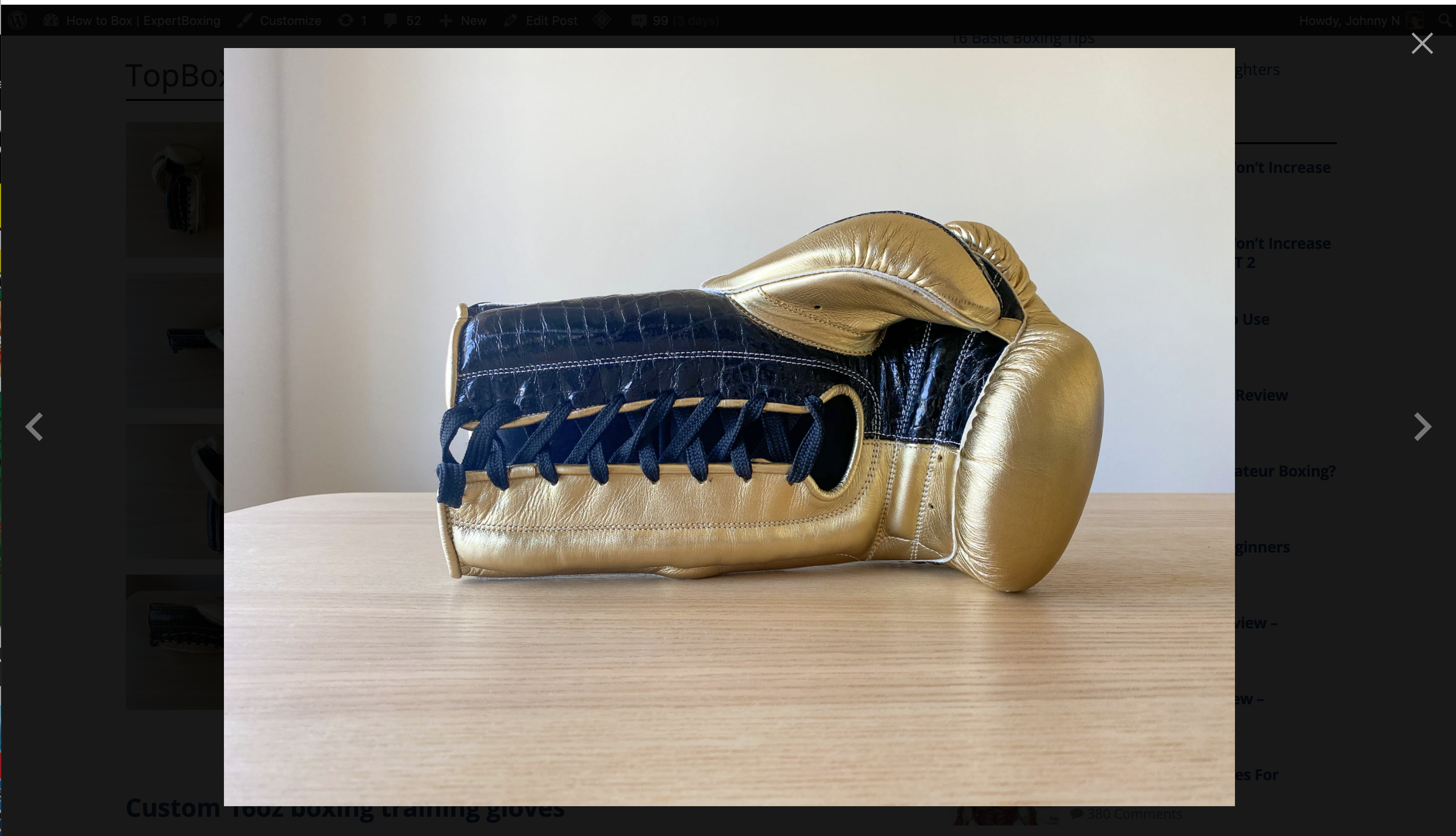 A view of the (clicked) image displaying in jQuery lightbox.