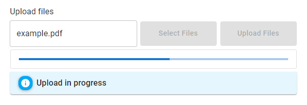 A progress bar, so nobody wonders whether it is working.