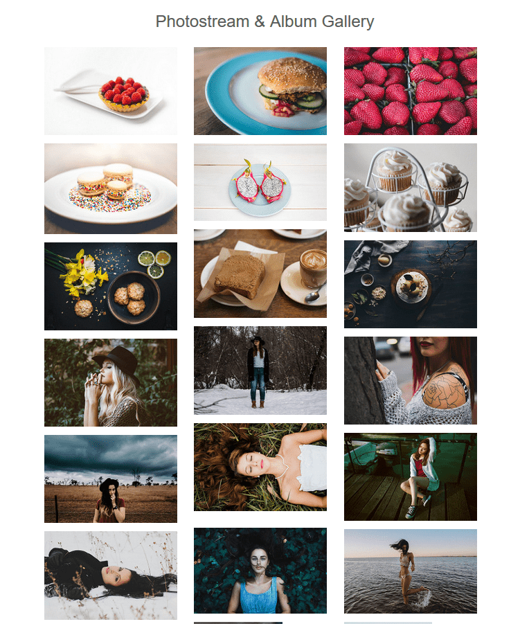 Flickr Photostream and Album gallery