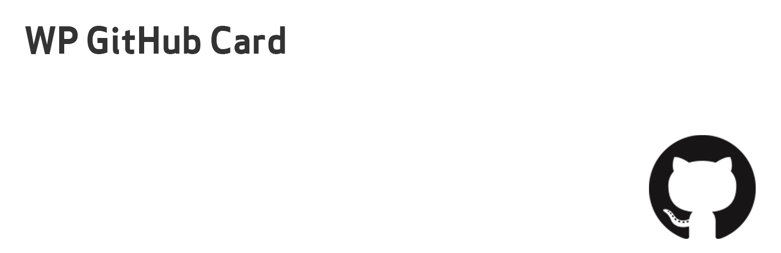 WP GitHub Card