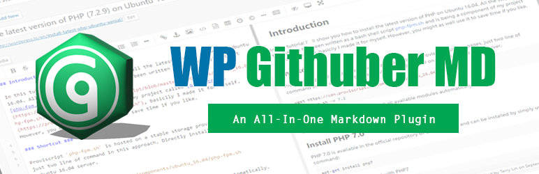 WP Githuber MD – WordPress Markdown Editor