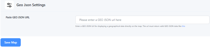 GeoJSON Settings – Upload and display GeoJSON shapes or regions on the map