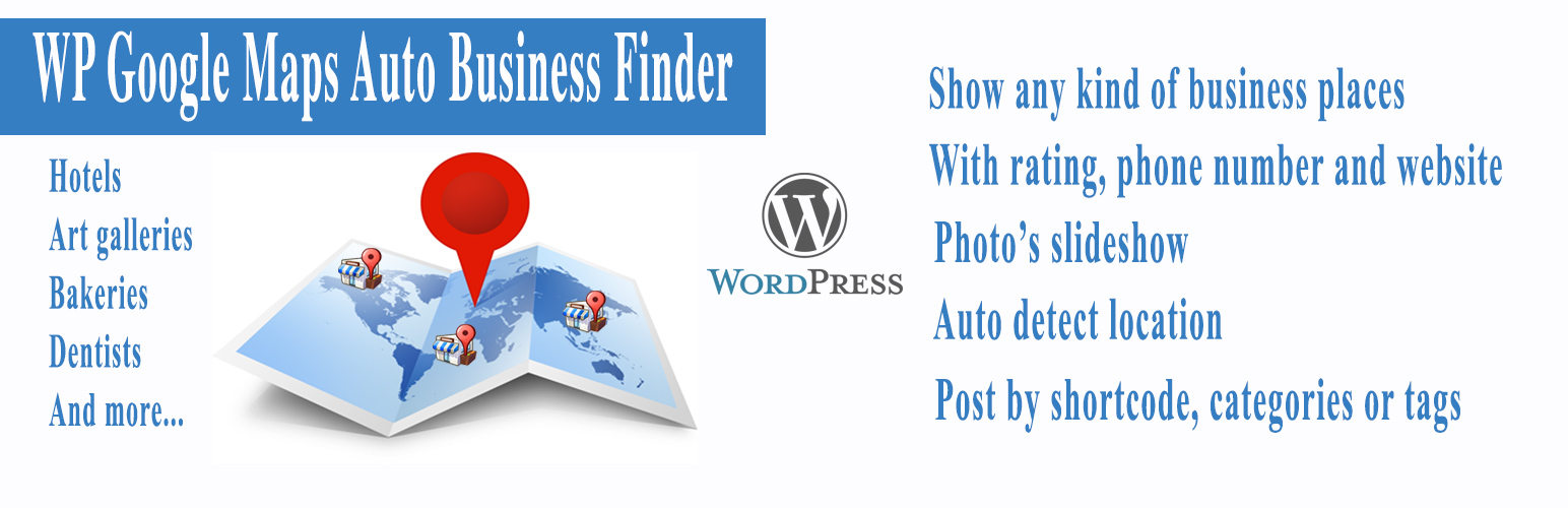 WP Google Maps Auto Business Place Finder