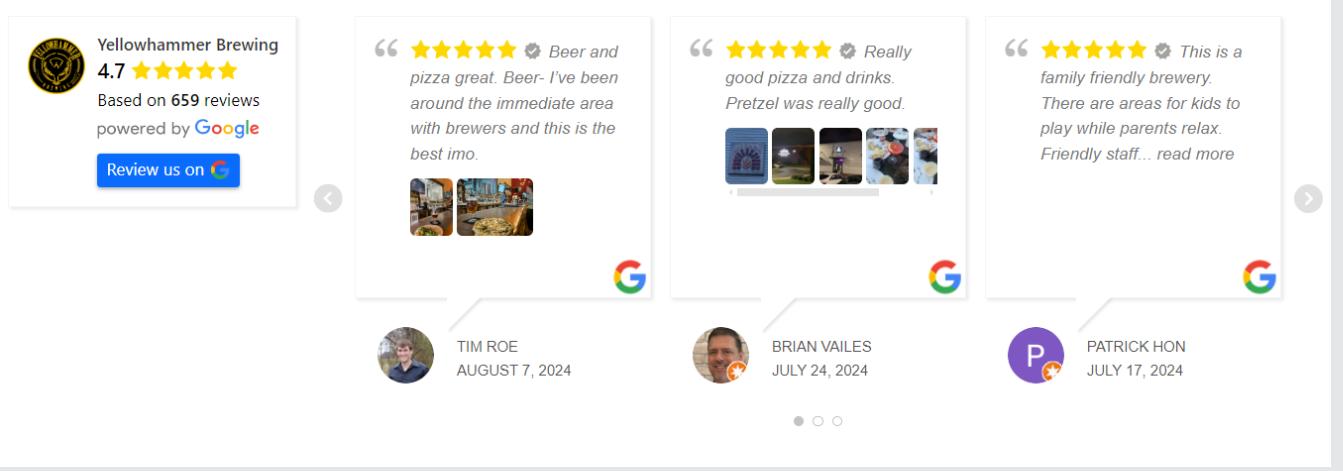 Easily add a badge to the left, above, or right side of the reviews. Or hide the reviews completely!