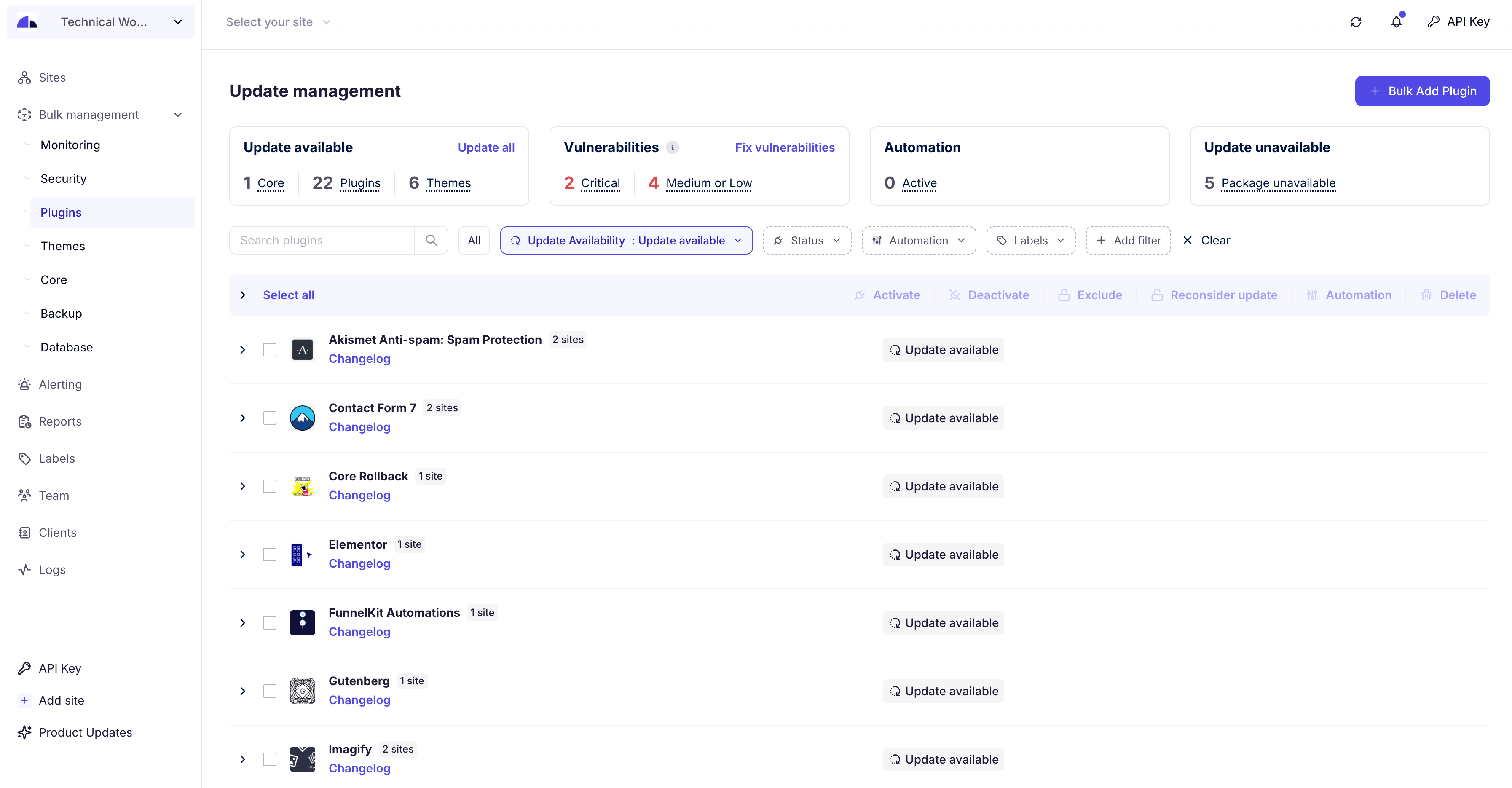 WP Umbrella: Security Backup Restore &amp; Monitoring screenshot 6