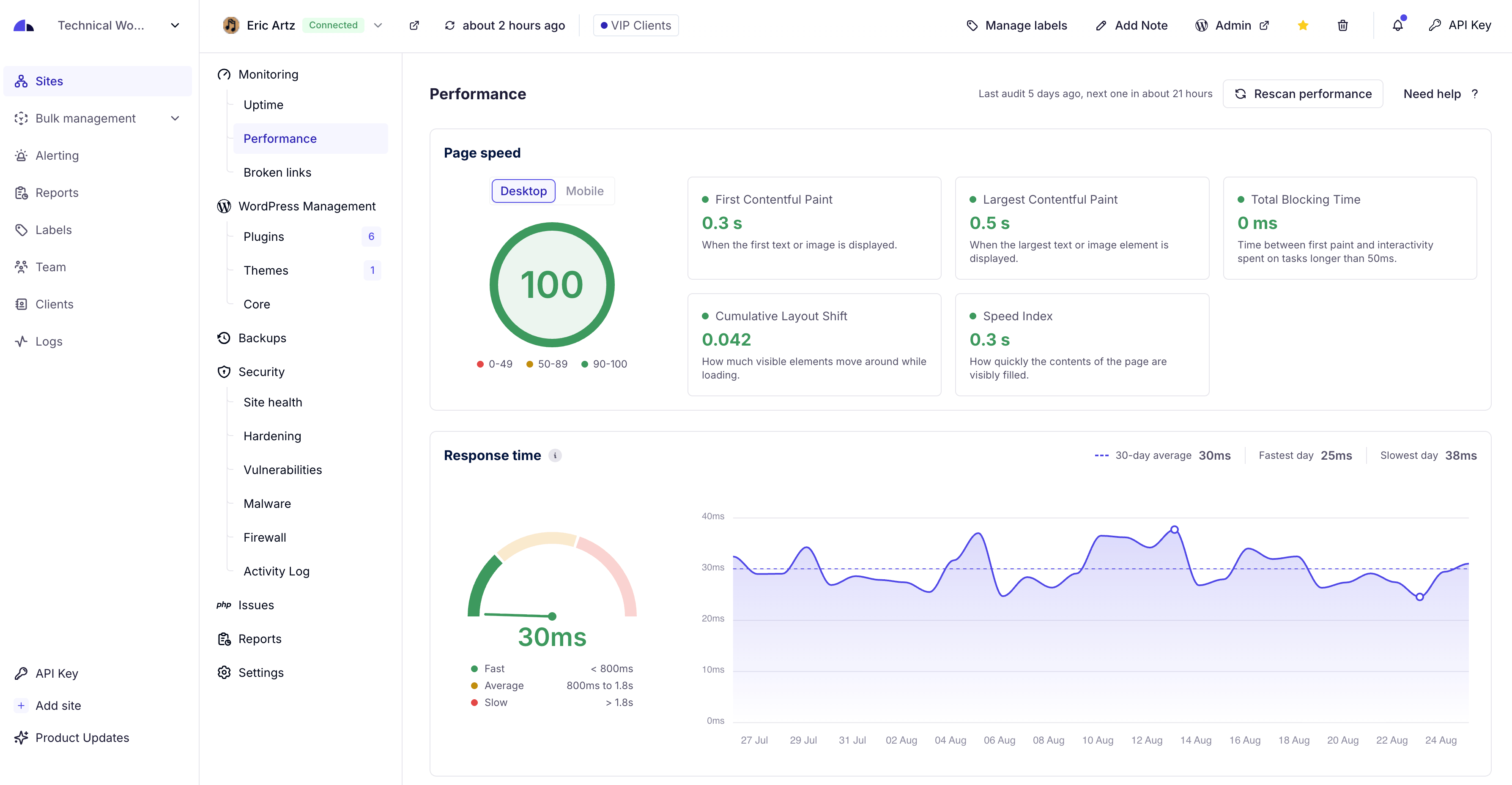 WP Umbrella: Security Backup Restore &amp; Monitoring screenshot 8