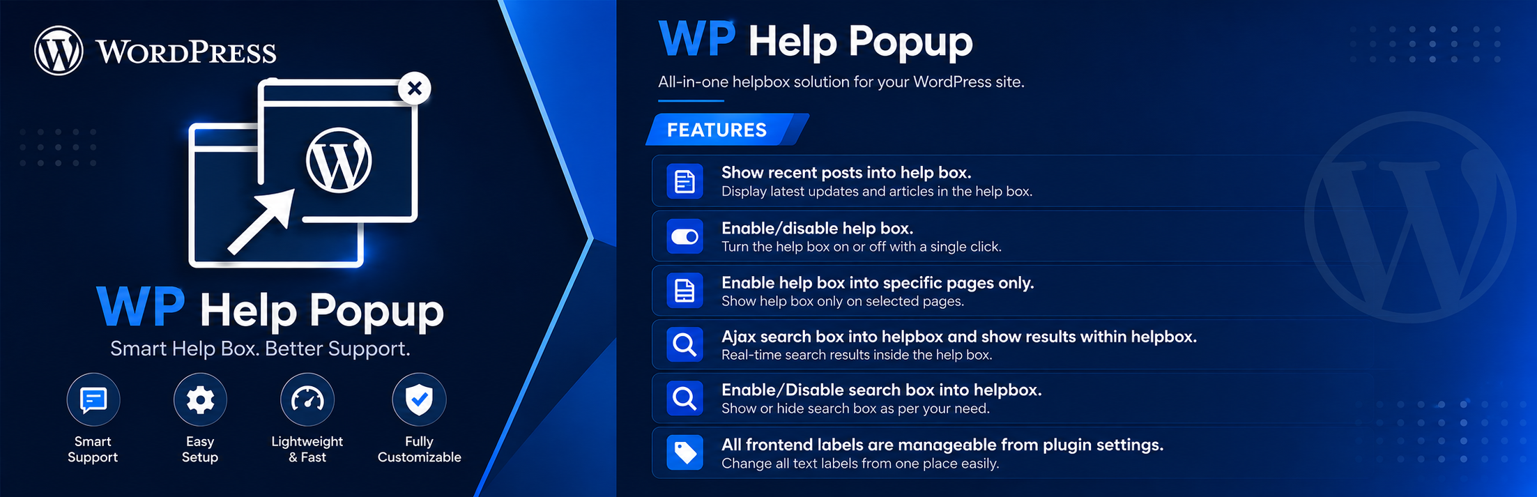 WordPress 外掛 WP Help Popup 的封面圖片