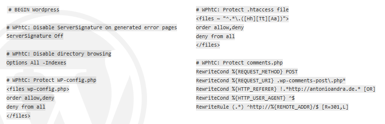 wp-htaccess-control