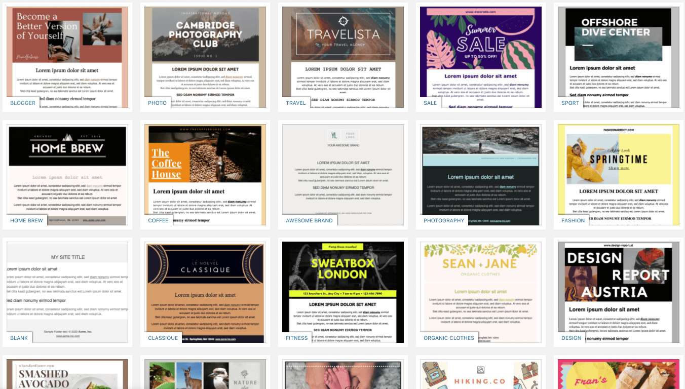 Our template library